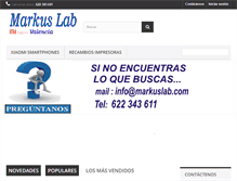 Tablet Screenshot of markuslab.com